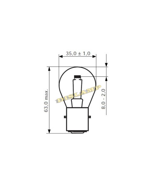 LAMPARA MEDICAL 6V 10Ah PY16-1,25 NARVA