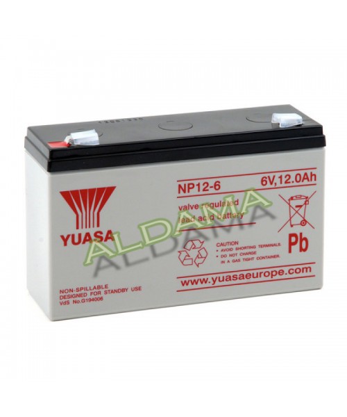 YUASA NP12-6 6V 12Ah