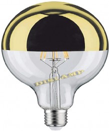 Lámpara G125 Cúpula Oro LED 2200K 6W 130V