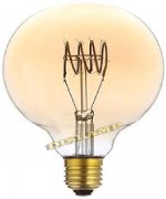 Lámpara Globe Ámbar LED Espiral Horizontal 2200K 3W