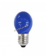 Lámpara Esférica 240V 15W E27 AZUL 007191