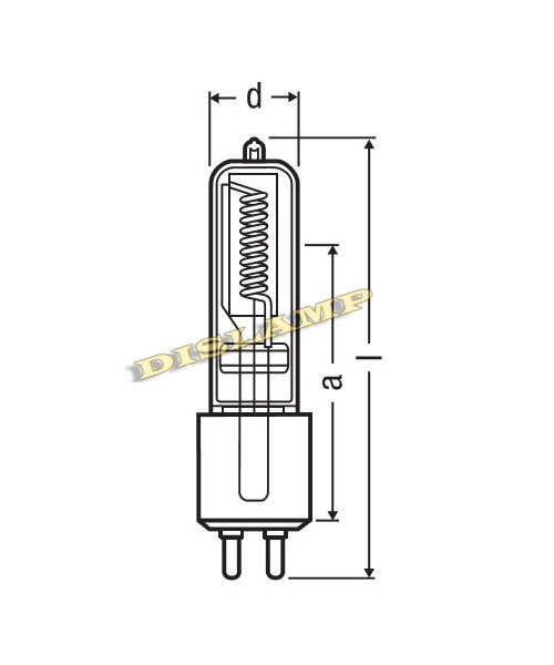 54555 120V 1000W Osram